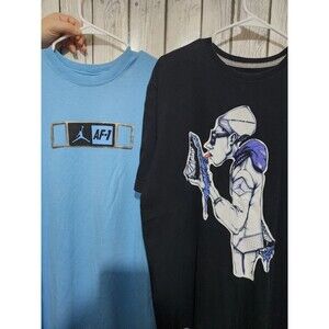 Air Jordan Concord T Shirts Mens XL Lot Retro Icey Soles Lick Shoe Air Force 1